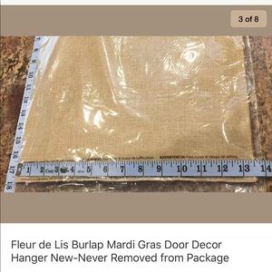 Mardi Gras Accents Fleur De Lisburlap Door Decor Hanger Poshmark